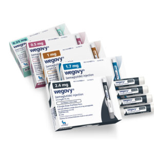 Wegovy Packung – Semaglutid zur Unterstützung der Gewichtsabnahme